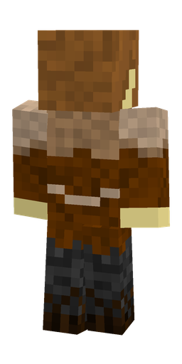Black skin: body, back render