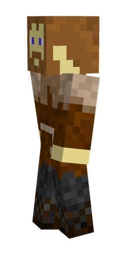 Black skin: body, left side render