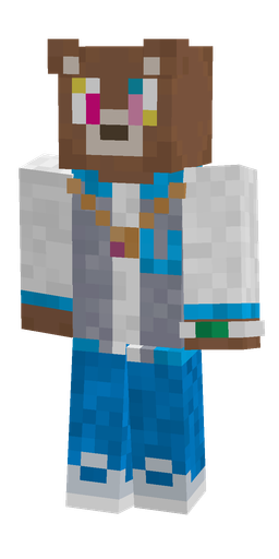 Blue skin: body, front render