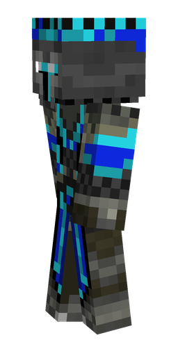 Black skin: body, left side render