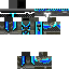 Black skin: raw texture render