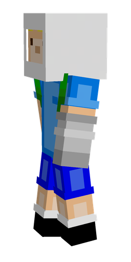 Blue skin: body, left side render