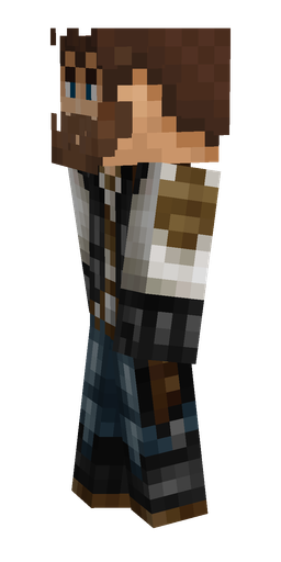 Black skin: body, left side render