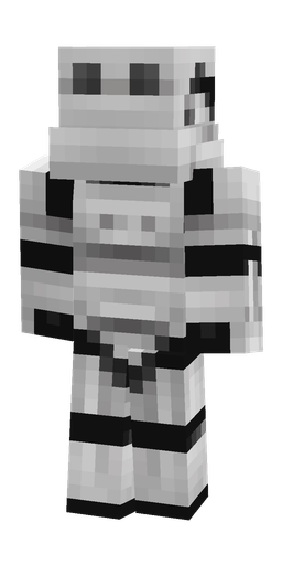 Black skin: body, back render