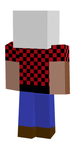 Blue skin: body, back render