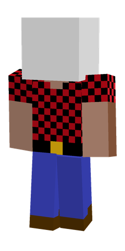 Blue skin: body, front render