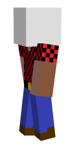 Blue skin: body, left side render