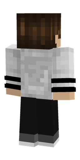 Black skin: body, back render