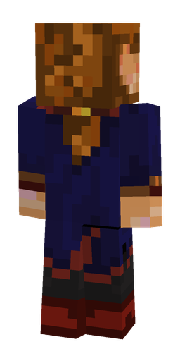 Blue skin: body, back render