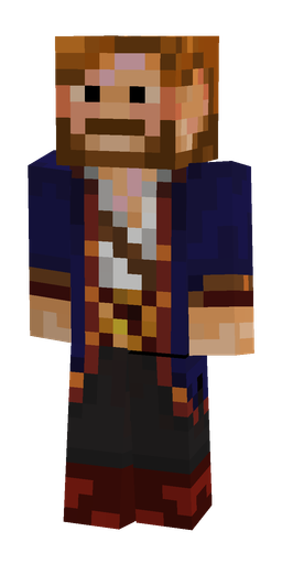 Blue skin: body, front render