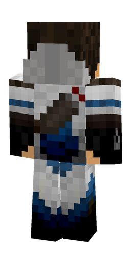 Black skin: body, back render