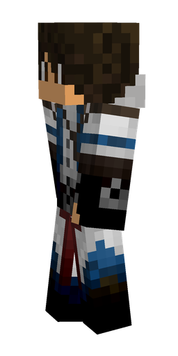 Black skin: body, left side render