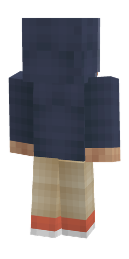 Blue skin: body, back render