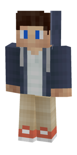 Blue skin: body, front render