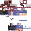 Black skin: raw texture render