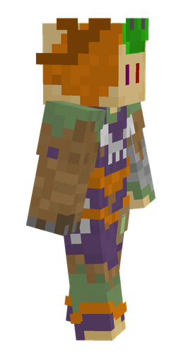 Brown skin: body, right side render