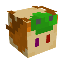 Brown skin: head render
