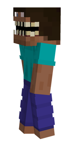Blue skin: body, left side render