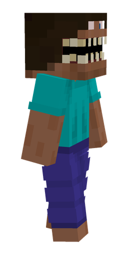 Blue skin: body, right side render