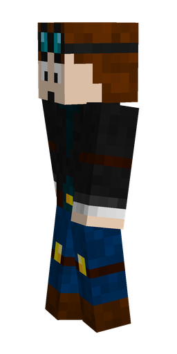 Black skin: body, left side render