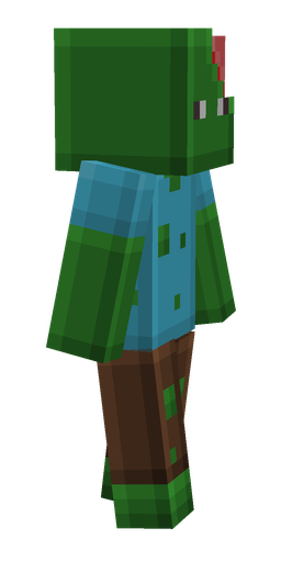 Blue skin: body, right side render