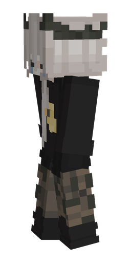 Black skin: body, left side render
