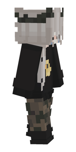 Black skin: body, right side render