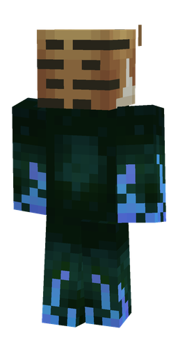 Black skin: body, back render