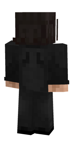 Black skin: body, back render
