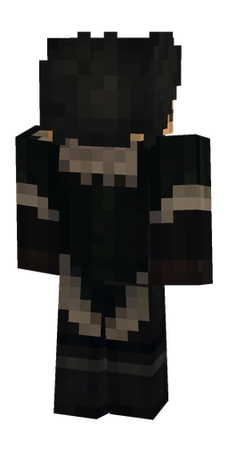 Black skin: body, back render