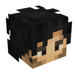 Black skin: head render