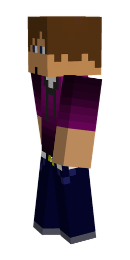 Black skin: body, left side render