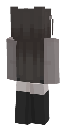 Black skin: body, back render