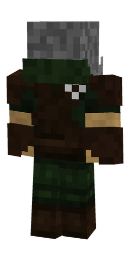 Black skin: body, back render