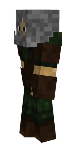 Black skin: body, left side render