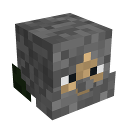 Black skin: head render