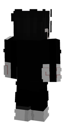 Black skin: body, back render