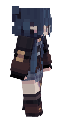 Black skin: body, right side render