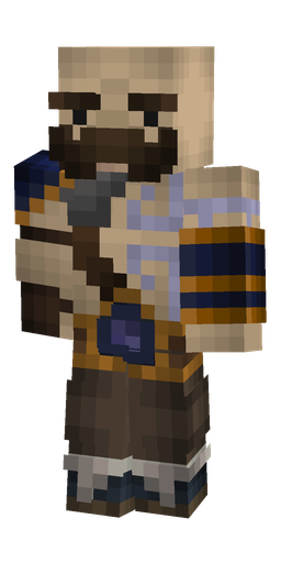 Brown skin: body, front render