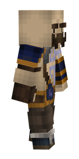 Brown skin: body, right side render