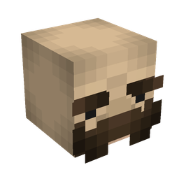 Brown skin: head render