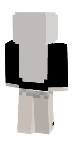 Black skin: body, back render
