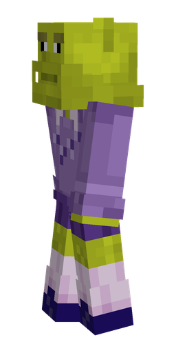 Pink skin: body, left side render