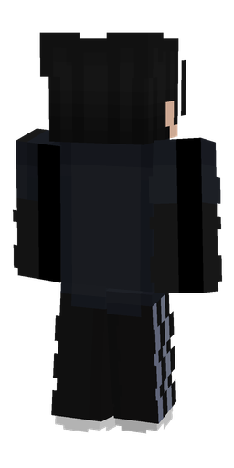 Black skin: body, back render