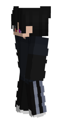 Black skin: body, left side render