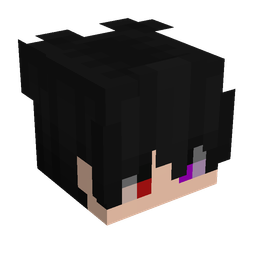 Black skin: head render