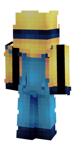 Blue skin: body, back render