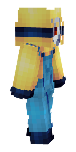 Blue skin: body, right side render