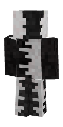 Black skin: body, back render