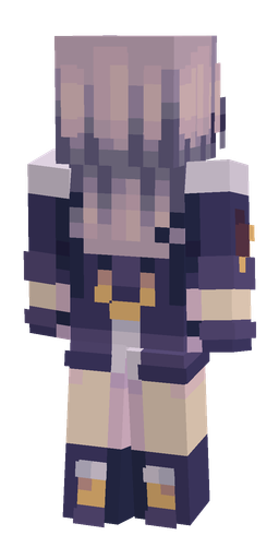 Blue skin: body, back render